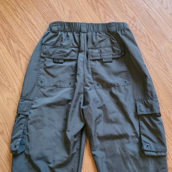 ALO YOGA IT GIRL CARGO JOGGER PANTS ELASTIC WAIST & ANKLE DARK CACTUS GREEN sz M - Picture 6 of 8